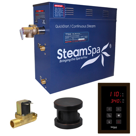 STEAMSPA Oasis 7.5 KW Bath Generator with Auto Drain-Oil Rubbed Bronze OAT750OB-A